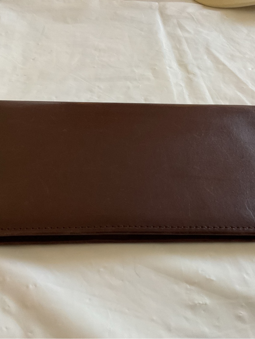 Vintage COACH Brown Leather Breast Pocket/Bi-fold Long Travel Wallet